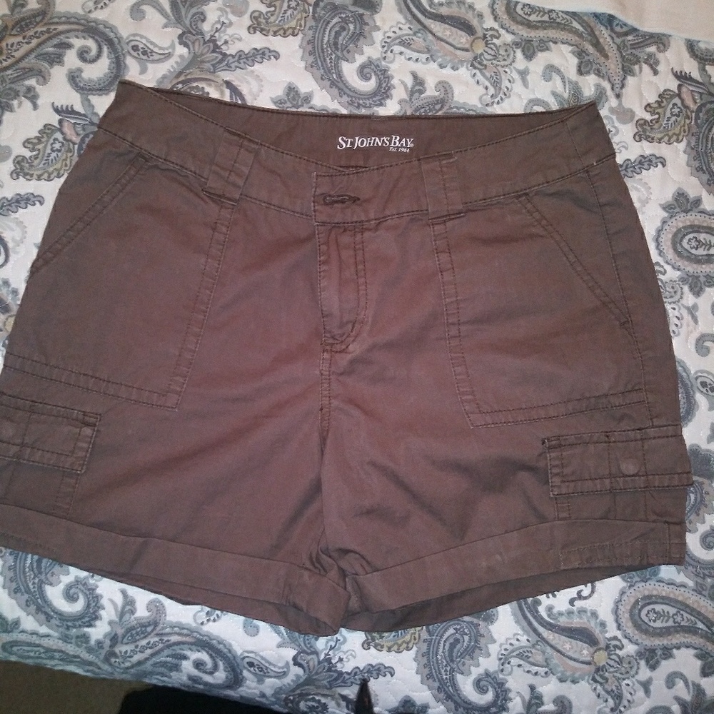 Brown Cargo Shorts